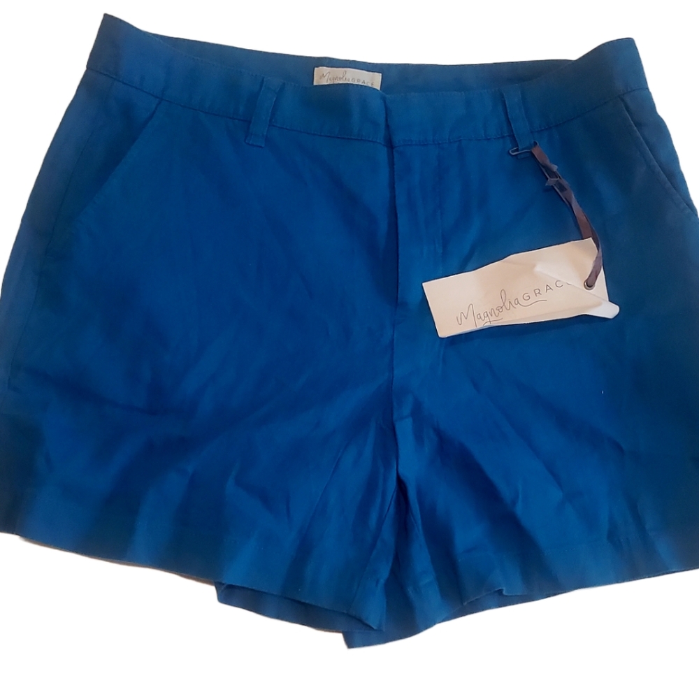 Magnolia Grace Cecilia Stretch Linen Shorts size 8 NWT